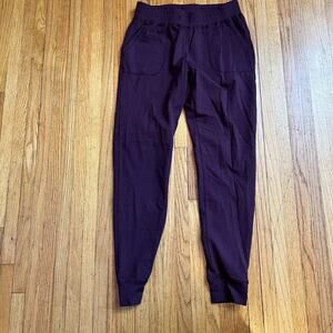 Zyia Pants Womens Small Unwind Jogger Maroin Pockets **